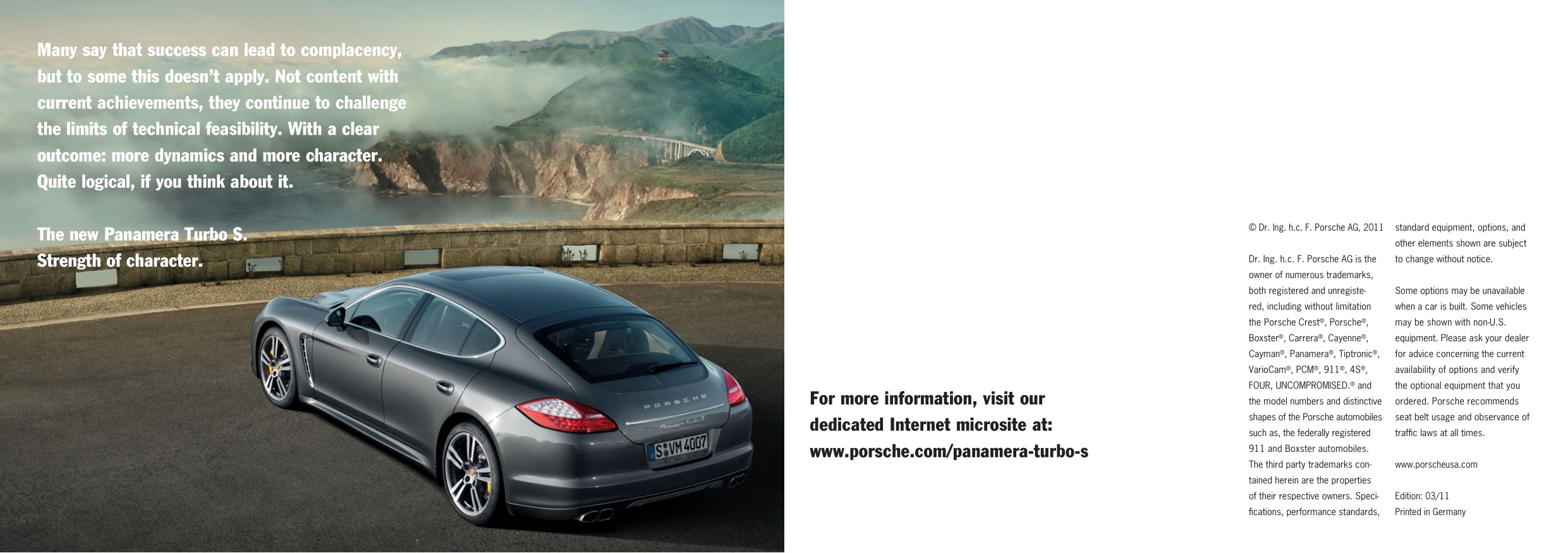 2012 Porsche Panamera Turbo Brochure Page 10
